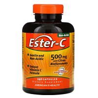 Vitamin C Ester-C with Citrus Bioflavonoids 500 мг 240 капсул (American Health)