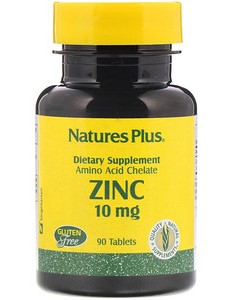 Zinc 10 mg (Цинк 10 мг) 90 таблеток (NaturesPlus) Zinc 10 mg (Цинк 10 мг) 90 таблеток (NaturesPlus)