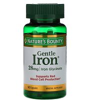 Iron (Железо мягкого действия) 28 мг 90 капсул (Nature's Bounty)