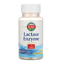 Lactase Enzyme (Фермент Лактозы) 250 мг 60 мягких капсул (KAL)