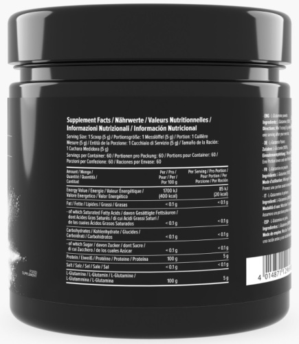 100% Pure Glutamine 300 g (Глутамин порошок 300 г) (Maxler) фото 2