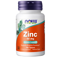 Zinc Gluсonate 50 мг (Цинк глюконат) 100 табл (Now Foods)