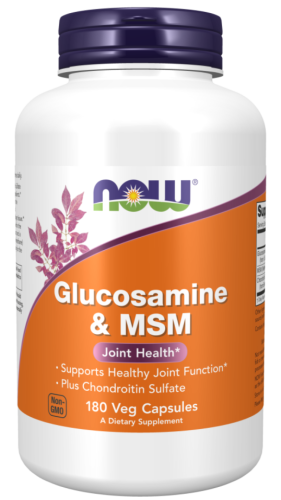 Хондропротектор Glucosamine & MSM 180 вег капсул (Now Foods)