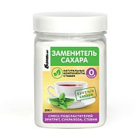 Заменитель сахара Bombbar эритрит, сукралоза, стевия