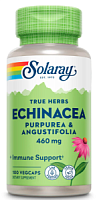 Echinacea Purpurea & Angustifolia 460 mg (Эхинацея Пурпурная и Узколистная) 100 вег кап (Solaray)