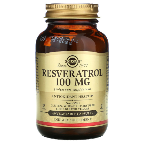 Resveratrol (Ресвератрол) 100 мг 60 капсул (Solgar) Resveratrol (Ресвератрол) 100 мг 60 капсул (Solgar)