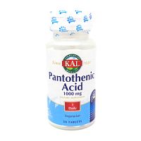 Pantothenic Acid 1000 мг (Пантотеновая Кислота) 50 таблеток (KAL)