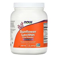 Sunflower Lecithin Powder 454 г (Лецитин из Подсолнечника в порошке) (Now Foods)