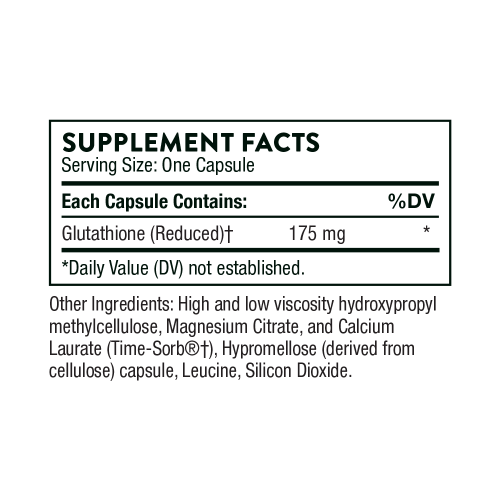 Glutathione-SR 175 mg (Глутатион 175 мг) 60 капсул (годен до 05.26) (Thorne Reserch) фото 4