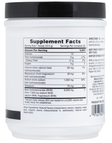 BHB Keto Living 210 g (Beta Hydroxybutyrate) (NaturesPlus) фото 4