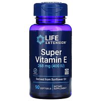 Super Vitamin E268 мг (400 IU) (Витамин E) 90 мягких капсул (Life Extension)