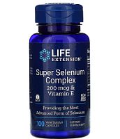 Super Selenium Complex 200 mcg & Vitamin E (Cелен и Вит. Е) 100 капсул (Life Extension)