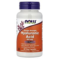 Hyaluronic Acid 100 мг (Гиалуроновая кислота) 60 вег капсул (Now Foods)