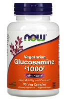 Glucosamine 1000 mg Vegetarian (Вегетарианский Глюкозамин 1000 мг) 90 вег капс (Now Foods)