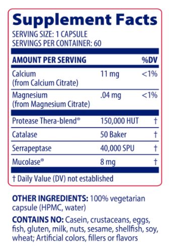Immune Defense (Протеолитические Ферменты Enzyme Defense) 60 капсул (Enzymedica) фото 9