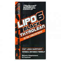 LIPO-6 Black Thyrolean срок 07.24 (Поддержка для снижения веса) 60 капсул (Nutrex Research)