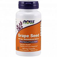 Grape Seed 100 мг (Экстракт Виноградных Косточек) 100 вег капс (Now Foods)