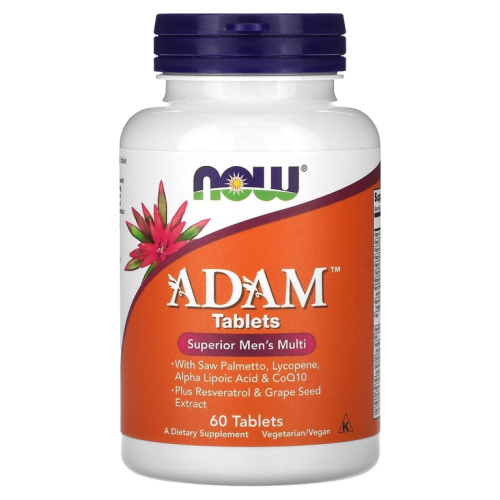 ADAM Male Multi 60 таблеток (Now Foods)