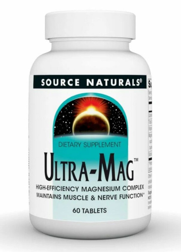Ultra-Mag (Комплекс магния) 60 таблеток (Source Naturals)