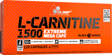 L-Carnitine Extreme Mega 1500 мг (Л-Карнитин тартрат) 120 капсул (Olimp) Поврежденная упаковка