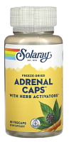 Adrenal Caps with Herb Activators (Поддержка надпочечников) 60 вег капсул (Solaray)
