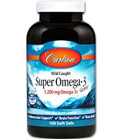 Wild Caught Super Omega-3 Gems 1200 mg - 100 капсул (Carlson Labs)