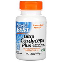 Ultra Cordyceps Plus (Ультра Кордицепс Плюс) 60 раст капс (Doctor's Best)