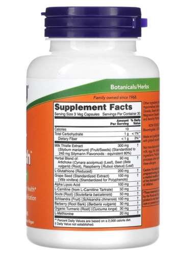 Liver Refresh 90 вег капсул (Now Foods) фото 2