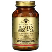 Biotin 5000 мкг (Биотин) 100 капсул (Solgar)