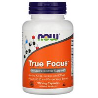 True Focus 90 вег капсул (Now Foods)