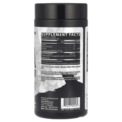 CLA 1000 мг 90 капсул (Nutrex Research) фото 2