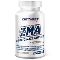 ZMA Chelate + vitamin D3 (ЗМА бисглицинат хелат + Д3) 90 таблеток (Be First)