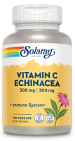 Vitamin C 500 mg Echinacea 300 mg (Витамин C 500 мг Эхинацея 300 мг) 120 вег капсул (Solaray)