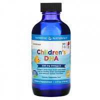 Children`s DHA (ДГК для детей от 1 года) со вкусом клубники 530 мг 119 мл (Nordic Naturals)