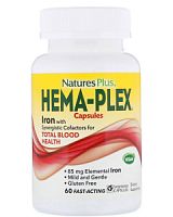 Hema-Plex 60 вегетарианских капсул быстрого действия (NaturesPlus)