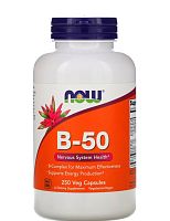 B-50 Complex (Б-50 комплекс) 250 вег капсул (Now Foods)