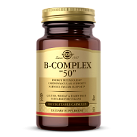 B-Complex "50" (Комплекс B-50) 100 вег капсул (Solgar)