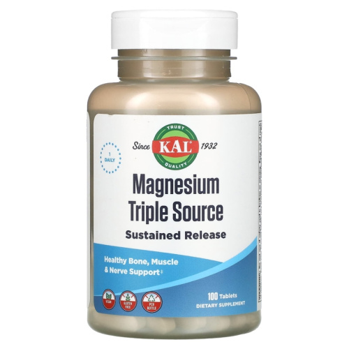 Magnesium Triple Source SR 100 таблеток (KAL)