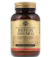 Biotin 1000 мкг (Биотин) 250 капсул (Solgar)