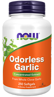 Odorless Garlic (Чеснок без запаха) 250 мягких капсул (Now Foods)