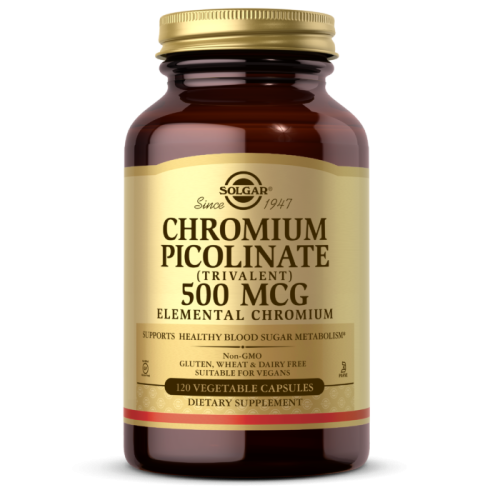 Chromium Picolinate 500 мкг (Пиколинат хрома) 120 растительных капсул (Solgar) Chromium Picolinate 500 мкг (Пиколинат хрома) 120 растительных капсул (Solgar)