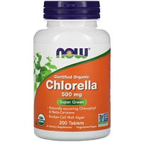 Chlorella 500 мг (Хлорелла) 200 табл (Now Foods)