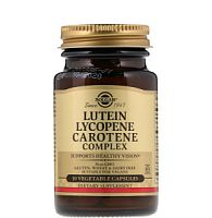 Lutein Lycopene Carotene Complex (Комплекс Лютеина Ликопина и Каротина) 30 капсул (Solgar)