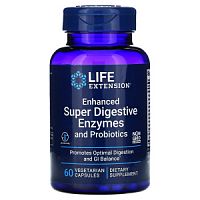 Super Digestive Enzymes with Probiotics (Пищеварительные Ферменты) 60 вег капсул (Life Extension)