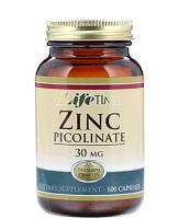 LifeTime Vitamins Zinc Picolinate Пиколинат цинка 30 mg 100 капсул