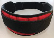 Пояс нейлоновый регулируемый красный (Kulturist#1)