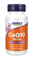 CoQ10 150 mg (Коэнзим Q10 150 мг) 100 вег капсул (Now Foods)