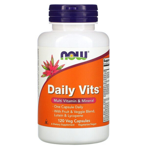 Daily Vits (Мультивитамины) 120 вег капсул (Now Foods) срок 02.2026