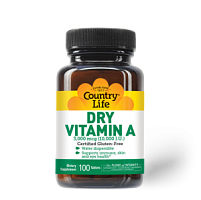 Dry Vitamin A 10,000 IU (сухой Витамин А) 100 таблеток (Country Life)