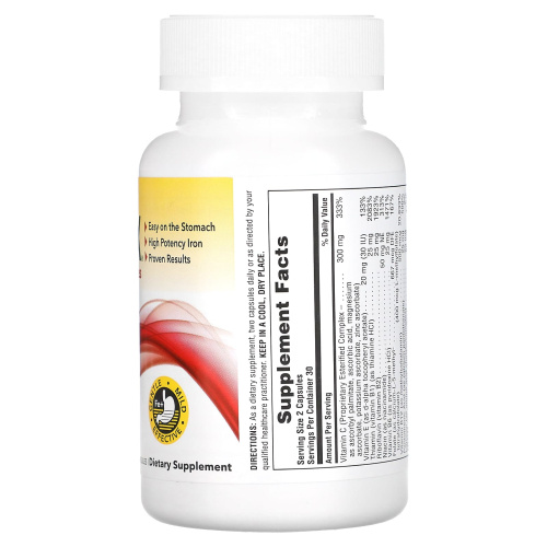 Hema-Plex 60 вегетарианских капсул быстрого действия (NaturesPlus) фото 5